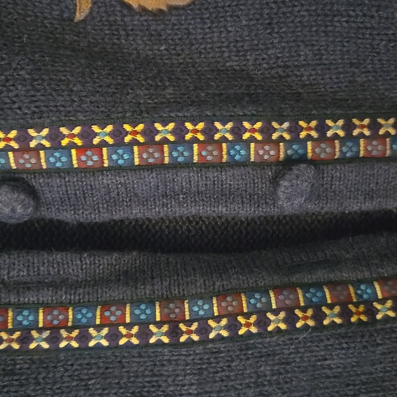Bechamel Dark Blue Cardigan with Animal Designs - Picture 6 of 10